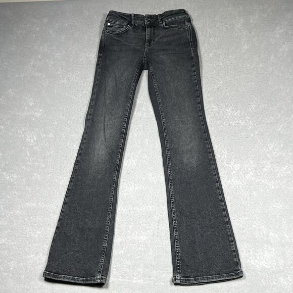 Free People Denim - Free People We The Free Jeans Size 28 Black High Rise Straight Leg Inseam 31 in